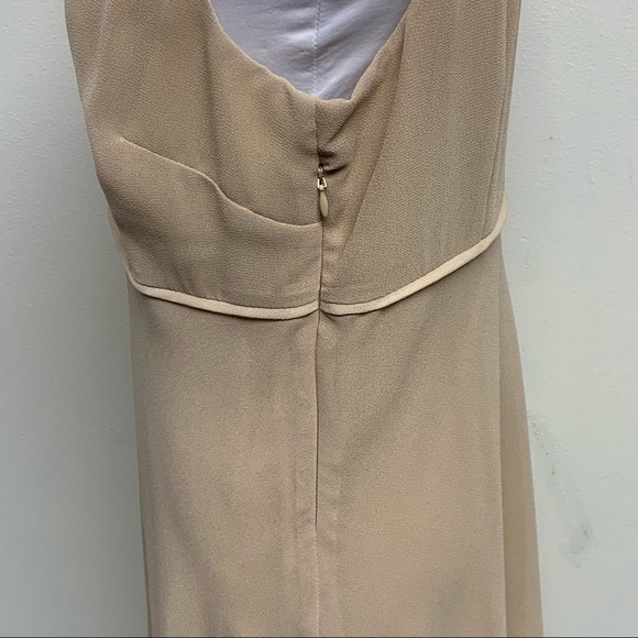 LE BOS | Size 10 | Champagne Embellished Sleeveless Dress & Sheer Jacket NWT - Picture 10 of 15